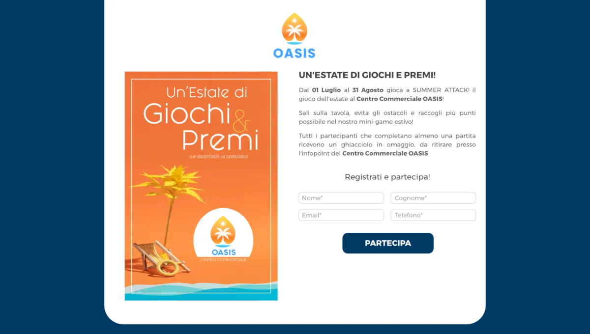 Landing page per gamification